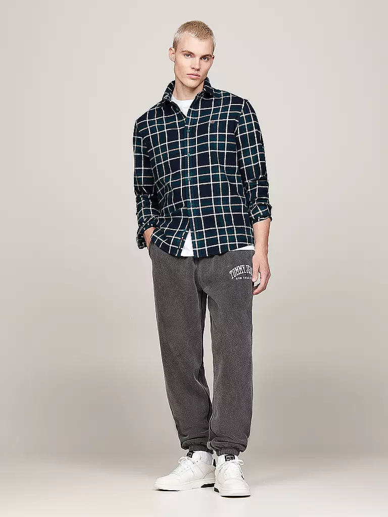 TOMMY JEANS Flanellhemd  blau