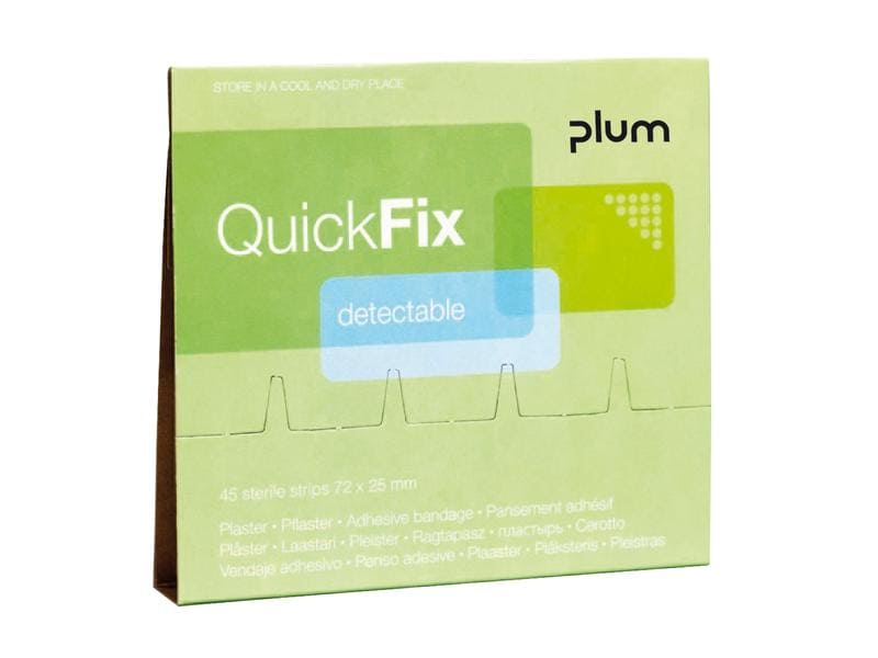 PLUM Detectable Pflaster Refill 45 Stück Detektierbare Pflaster – Nachfüllpackung