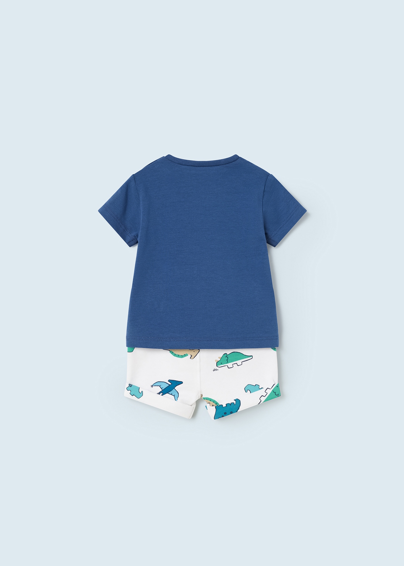 Conjunto de duas peças em algodão estampado para recém-nascido