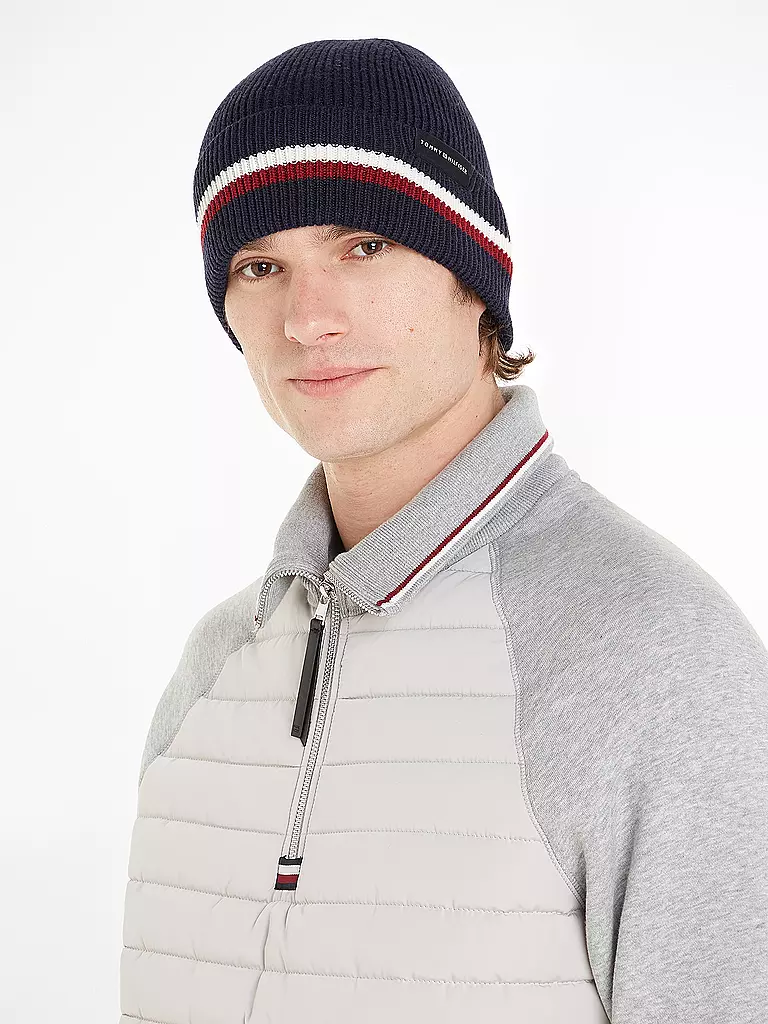 TOMMY HILFIGER Mütze - Haube blau