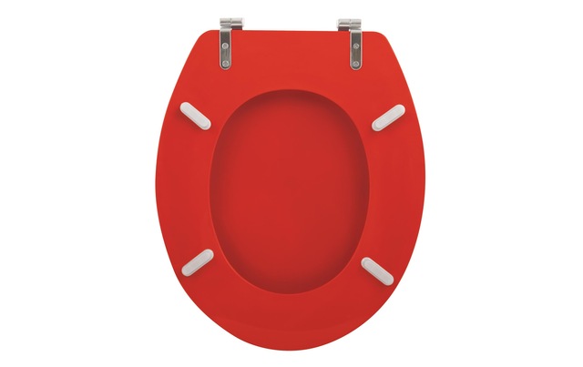 MSV WC-Sitz »MSV Toilettensitz Rot«
