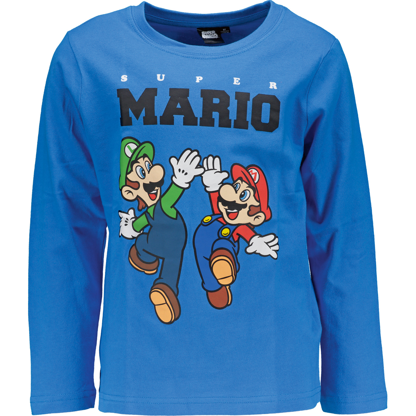 Kinder-Shirt Super Mario blau