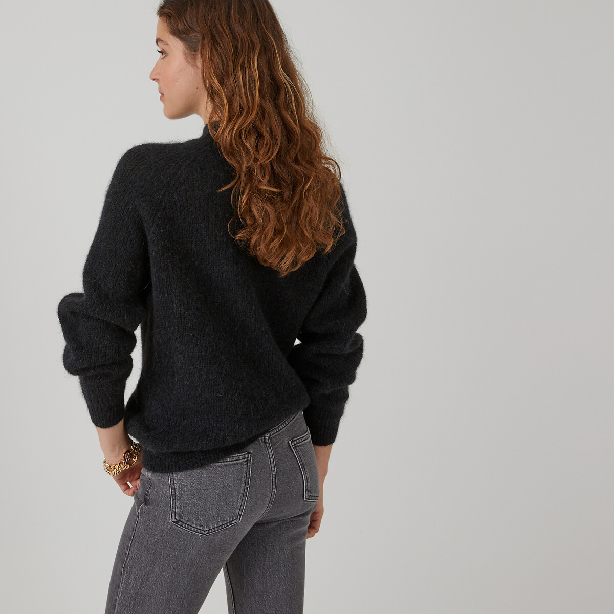 COLEÇÕES LA REDOUTE<br>Suéter ARISTIDE Signature com gola alta em alpaca mista