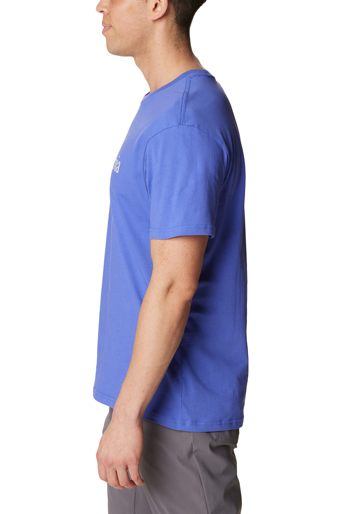 Camiseta masculina Columbia CSC Basic Logo™ de manga curta - Roxa