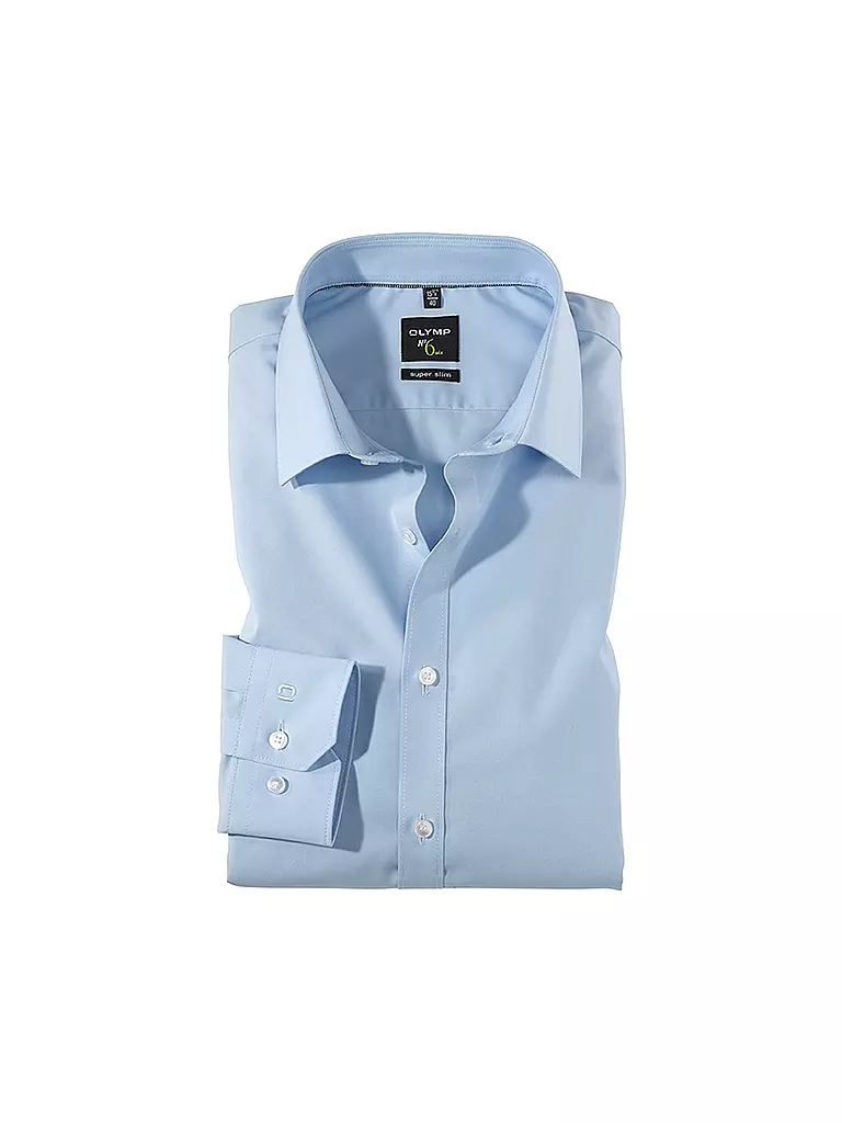 OLYMP NO.6 Business Hemd Super Slim blau