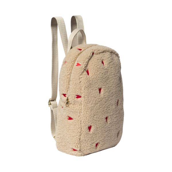 Studio Noos Teddy Hearts Mini Backpack - Brown