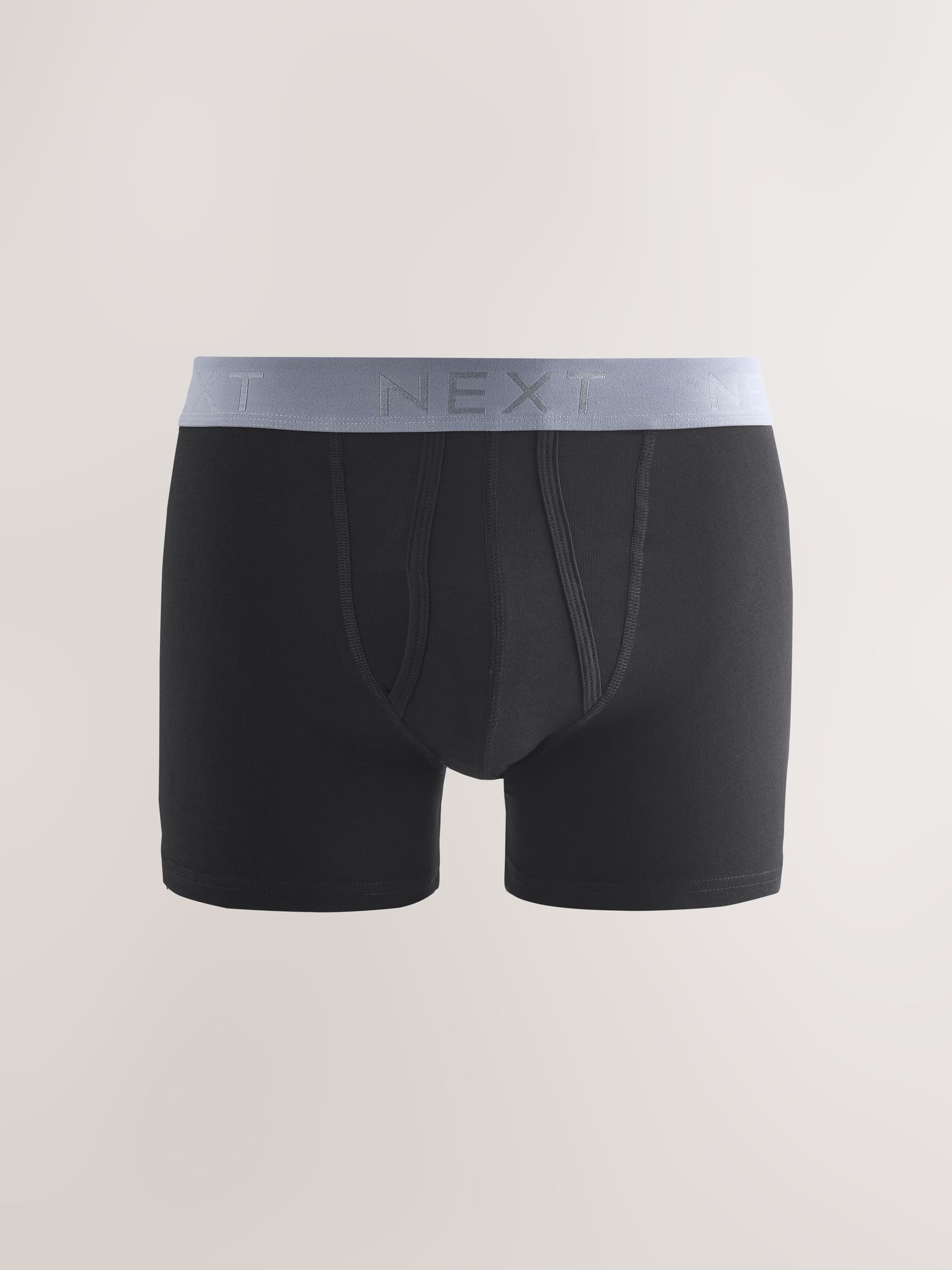Zwarte en blauwe/bruine taillebanden - Standaard - 10 Boxershorts zonder plooi