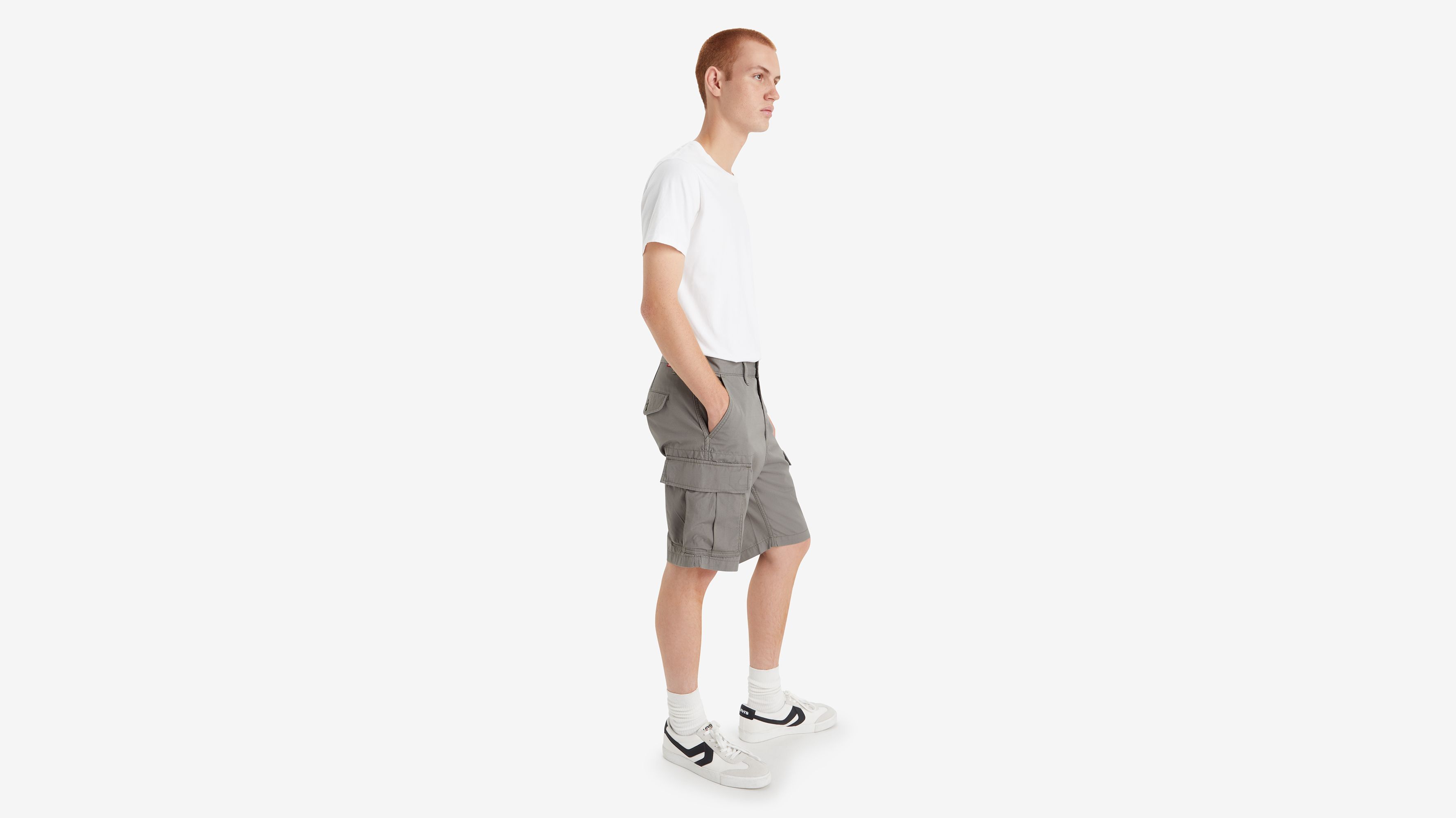 Short Carrier cargo - Smokey Olive Non-Stretch Ripstop - Gris