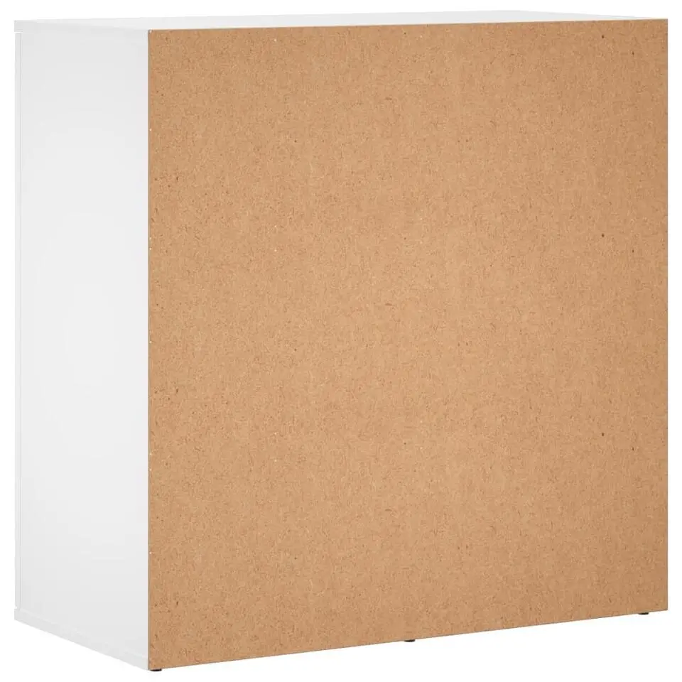 vidaXL - Dressoir met 2 deuren - Wit - Bewerkt hout - 79x38x80 cm