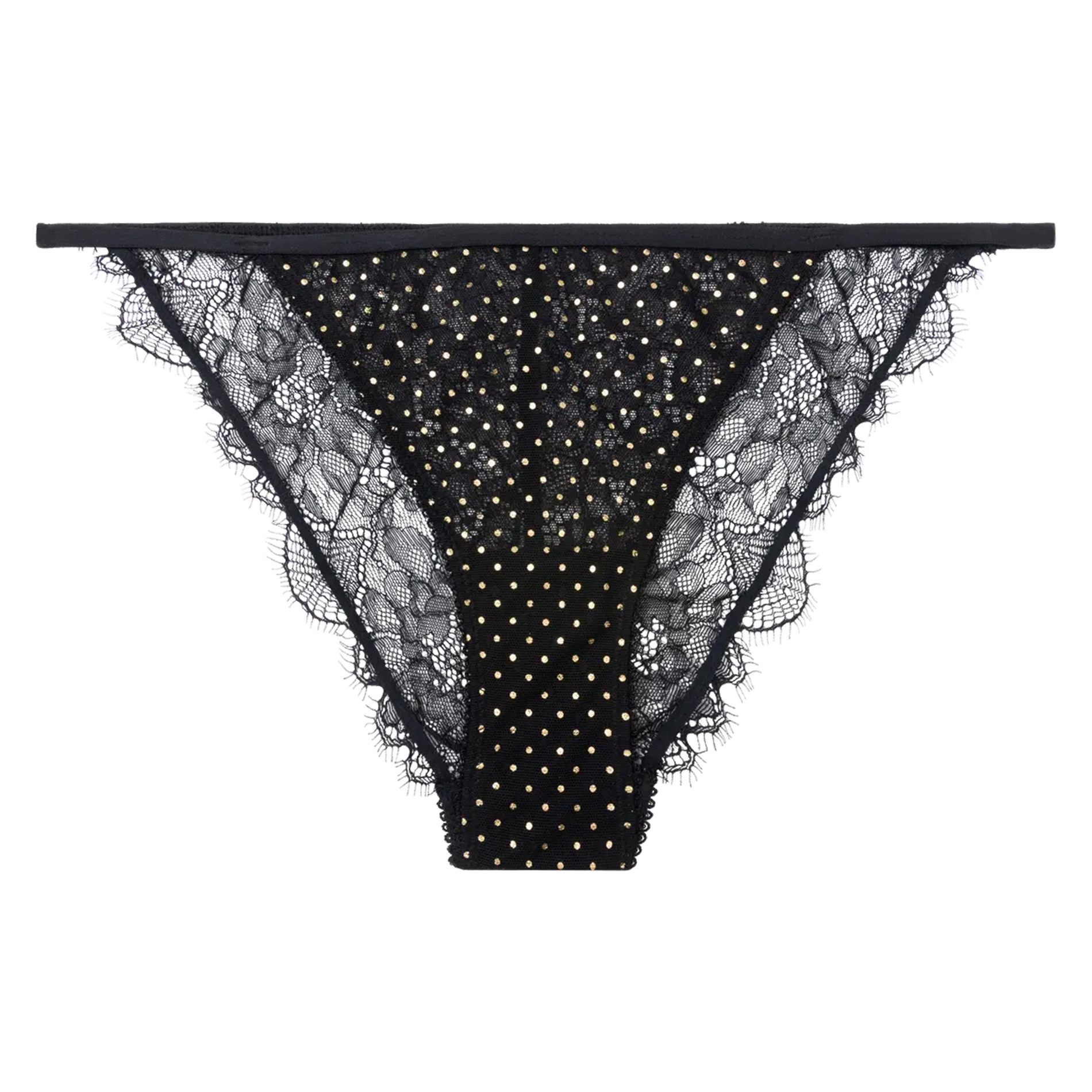 WILD ROSE - Slip en dentelle | Noir