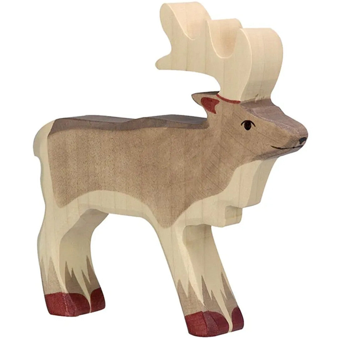 Holztiger rendier - 14 cm