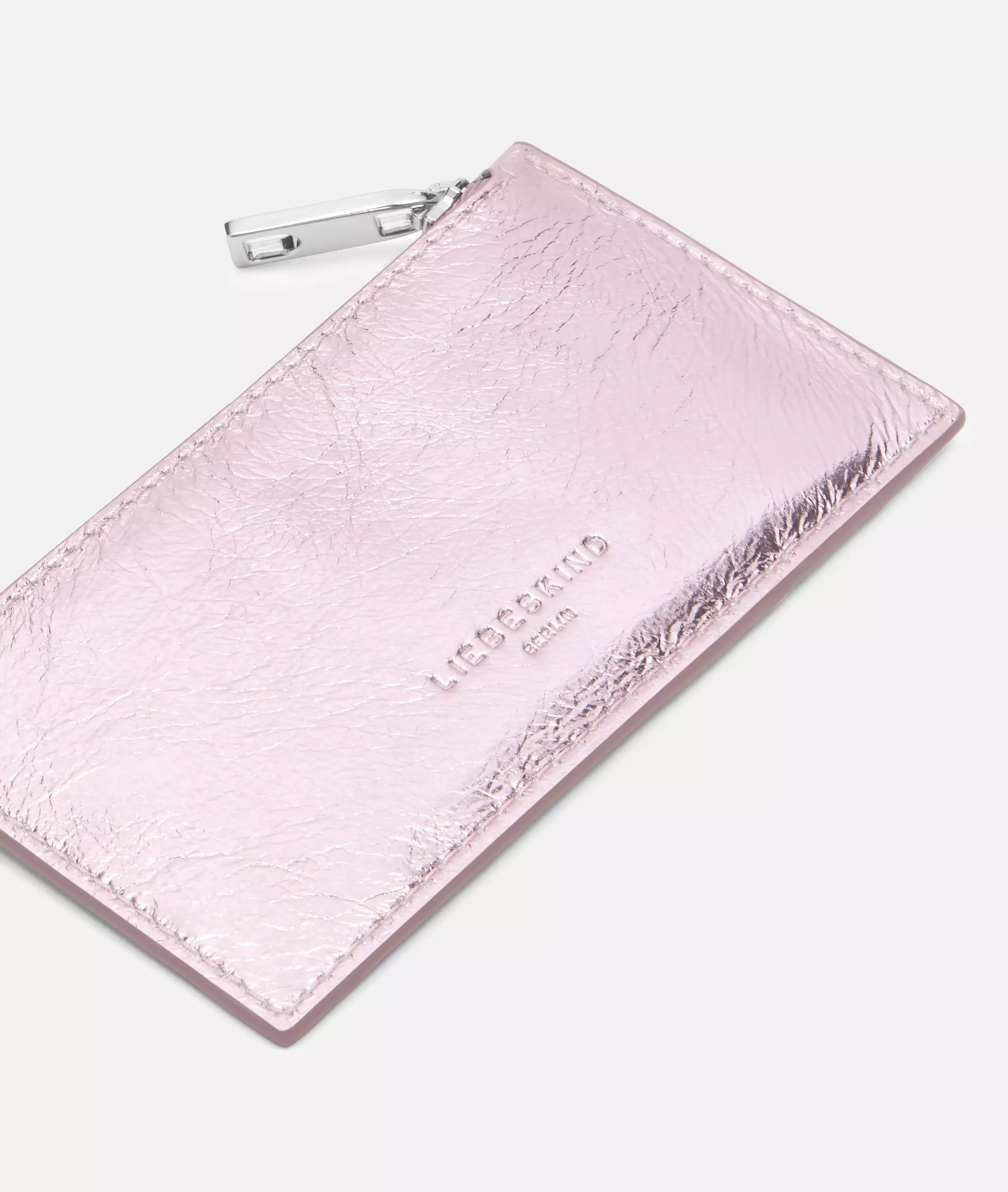 Lou Wallet XS Small card holder with metallic finish