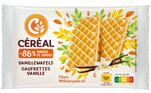 Céréal Vanillewafels Minder Suiker 90g