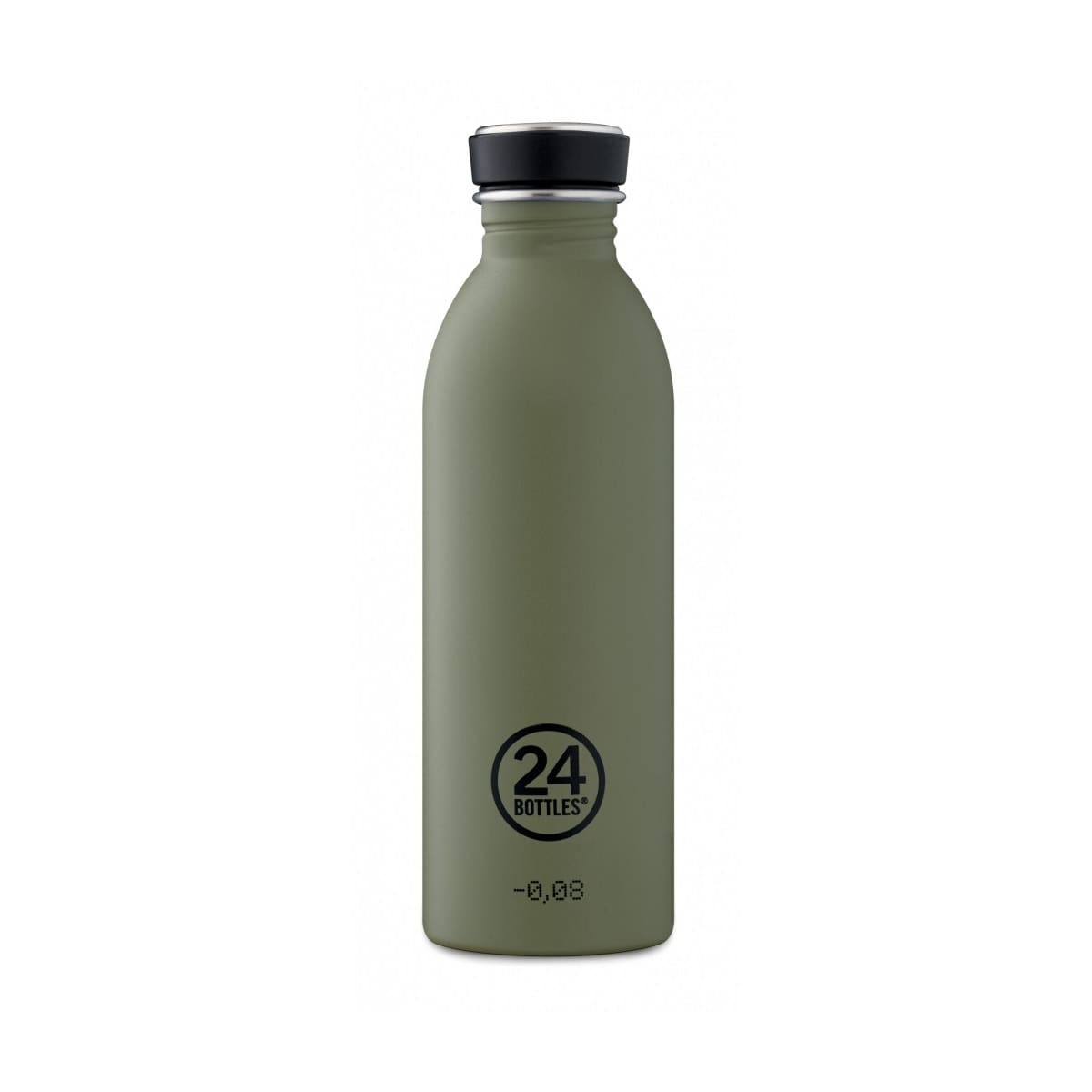 Enkeltvegget drikkeflaske i stål fra 24Bottles, Sage
