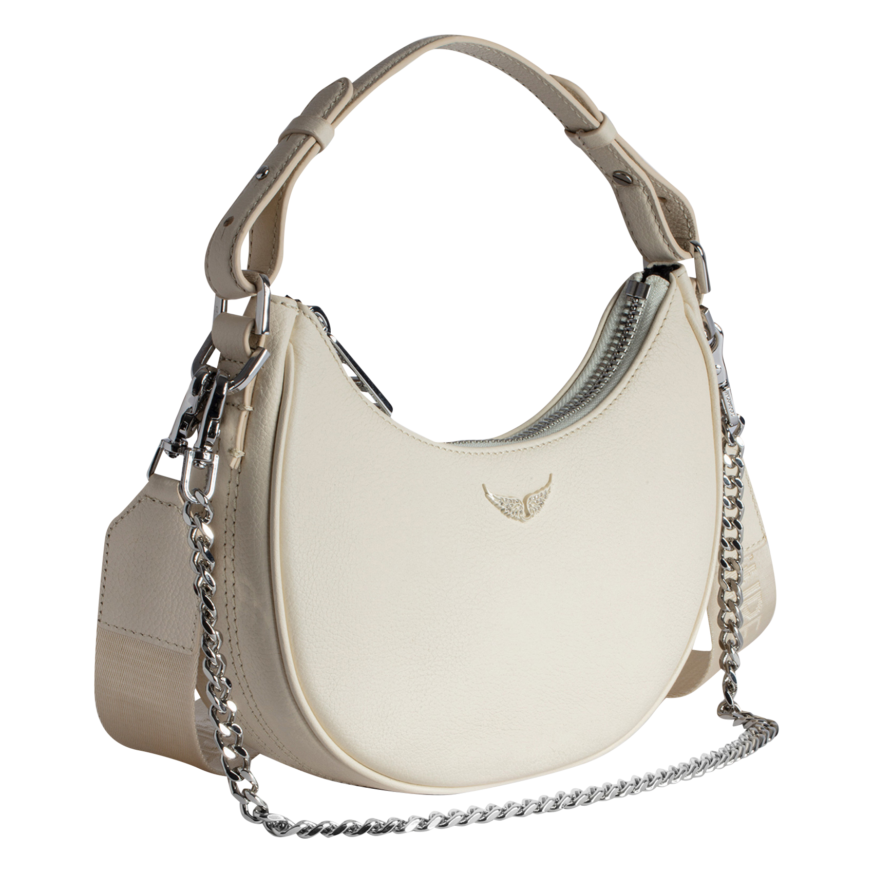 MOONROCK - Sac épaule en cuir| Blanc