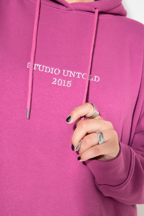 Hoodie, oversized, Stick-Statement, Kapuze, Langarm