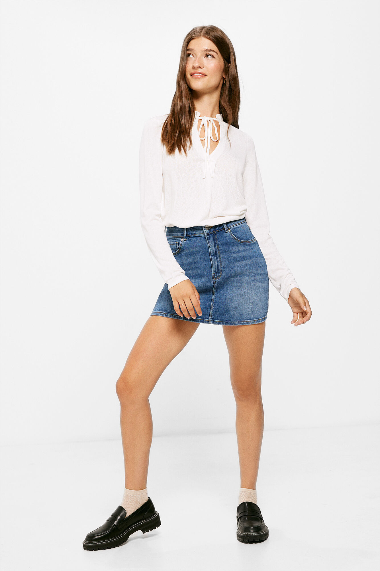 Blusa Polo Bicolor
