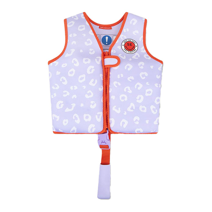 Swim Essentials Zwemvest Lila Luipaard, 3-6 jaar
