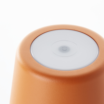Tafellamp Kaami draagbaar LED 2W voor buiten met USB oplaadbare accu, oranje