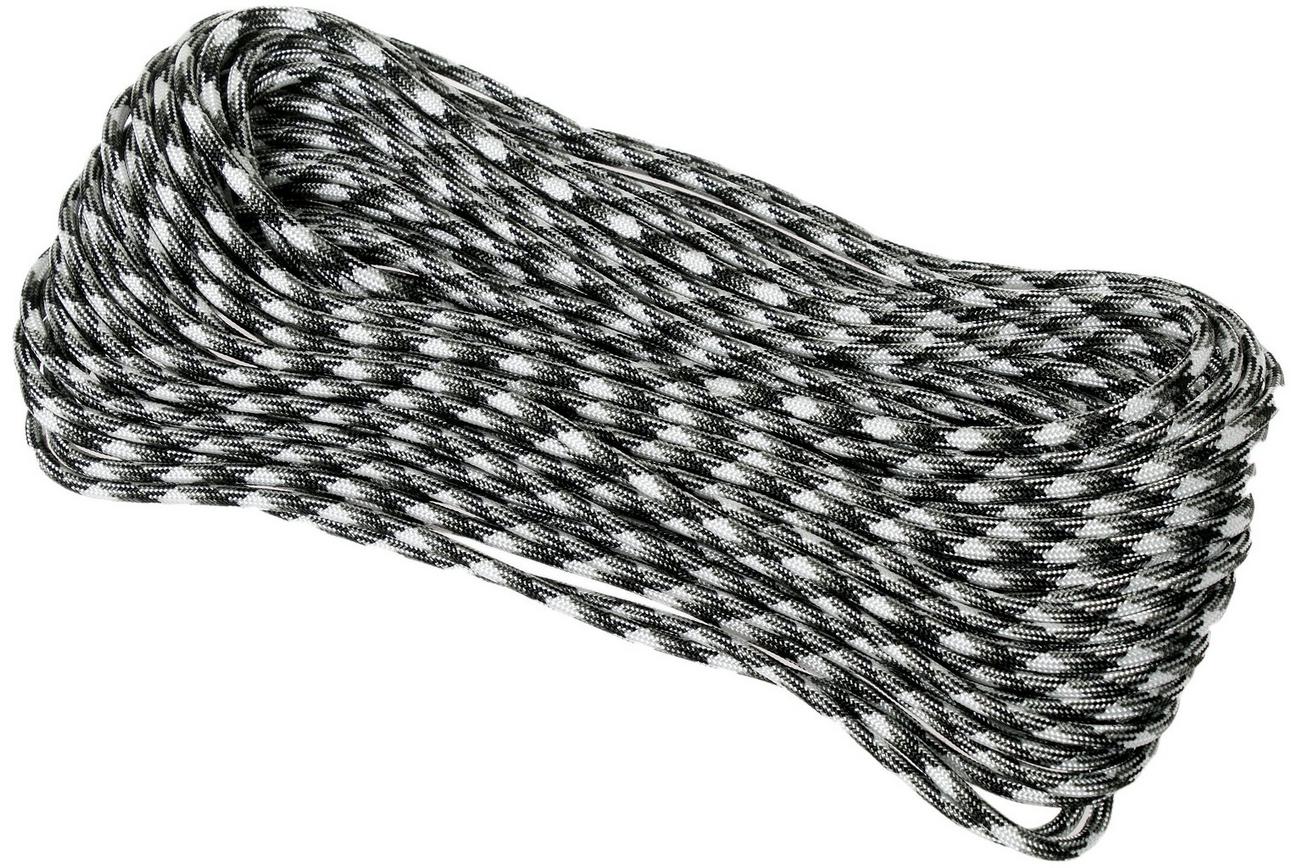 Knivesandtools 550 paracord type III, kleur: urban camo, 50 ft (15,24 m)