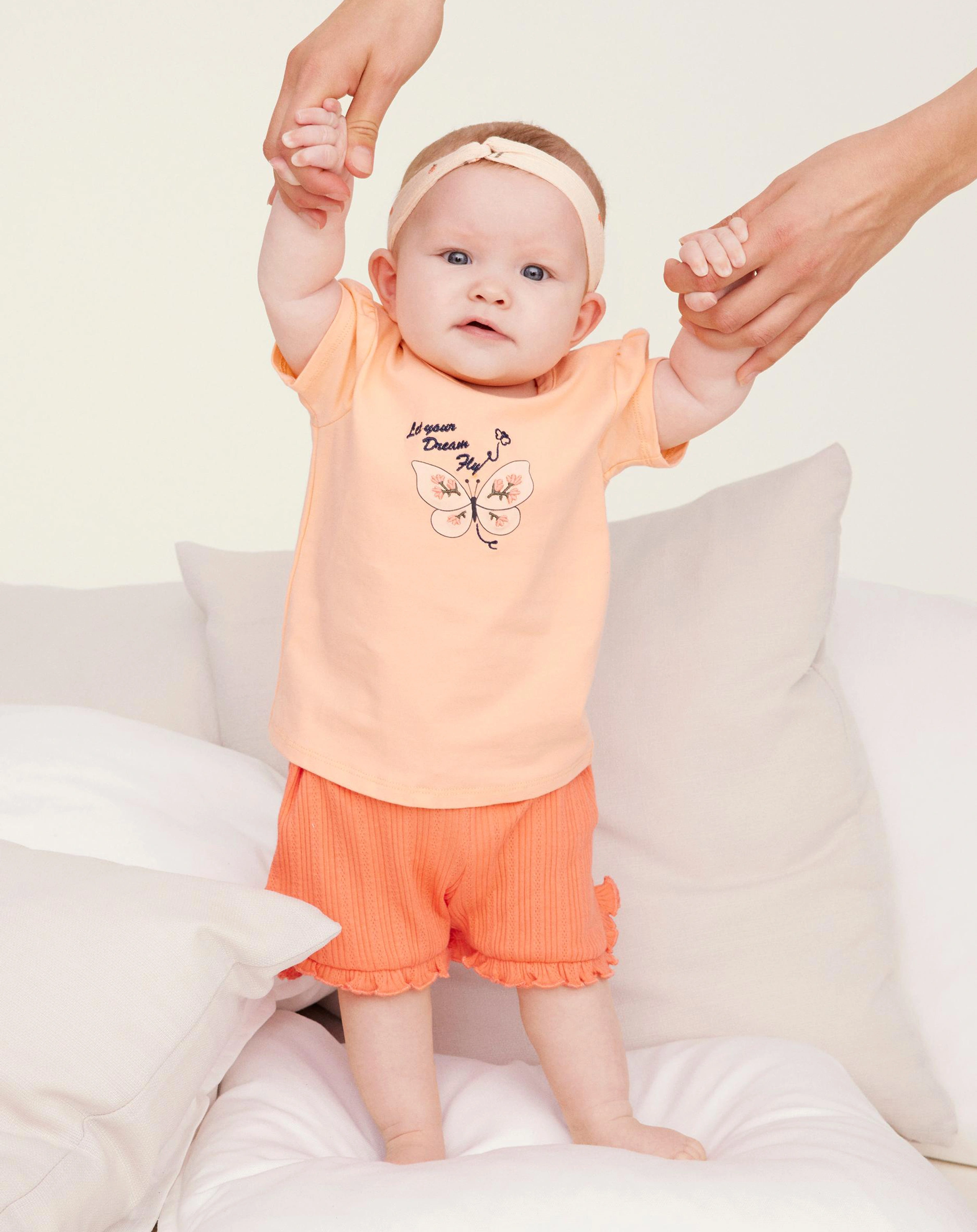 T-Shirt NBFFARLET in peach nectar