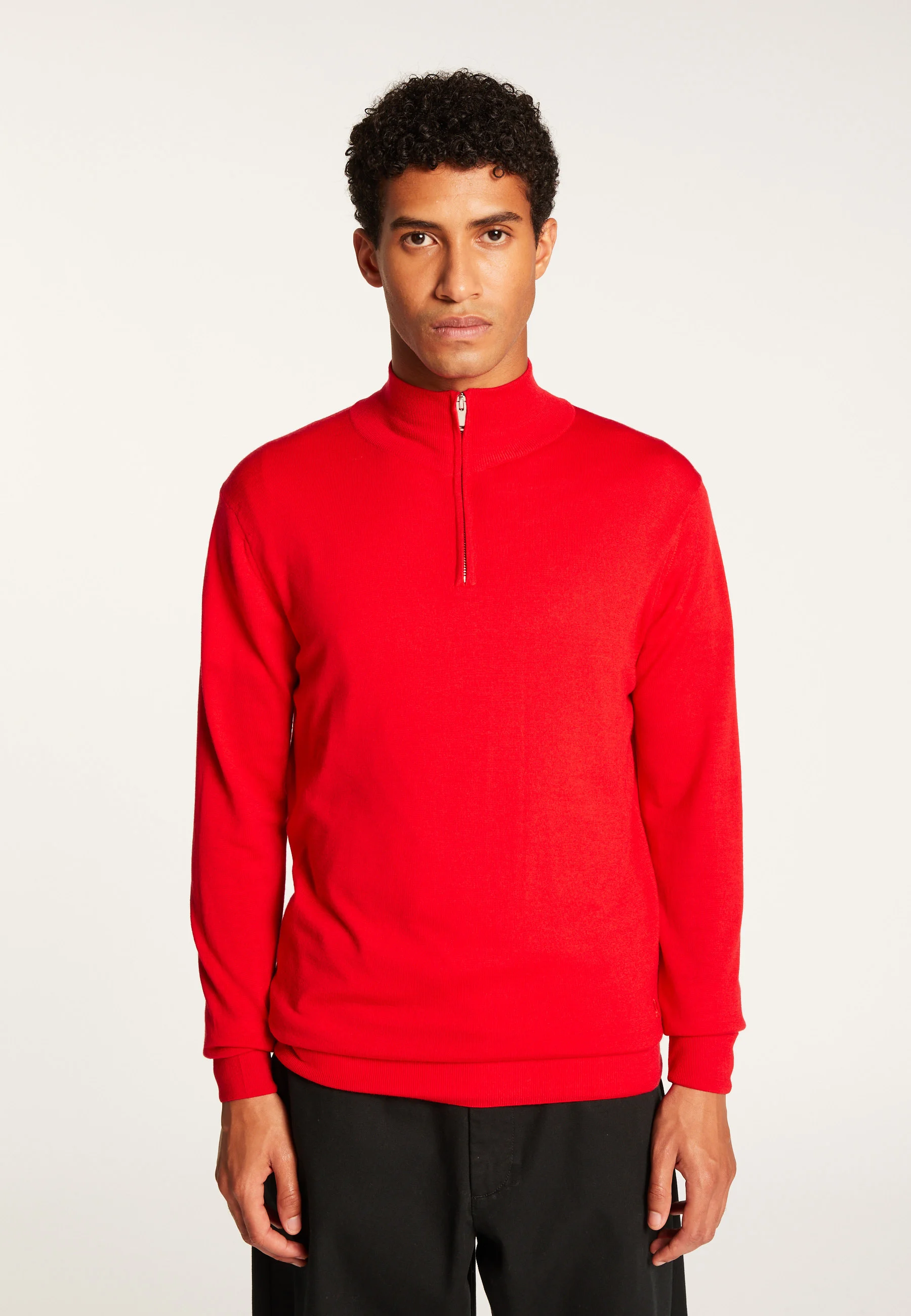 RYANAH24 - Pull camionneur laine mérinos | Rouge