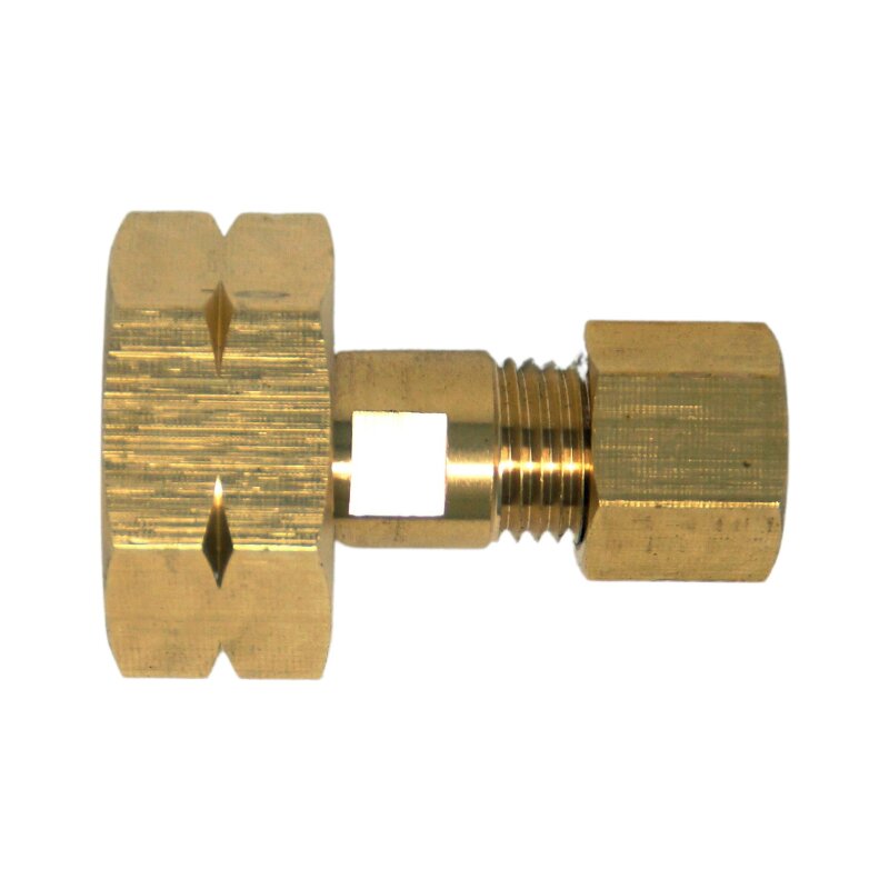 DREHMEISTER Verbindungsstück W21,8 x 1/14 LH -> 8 mm RVS