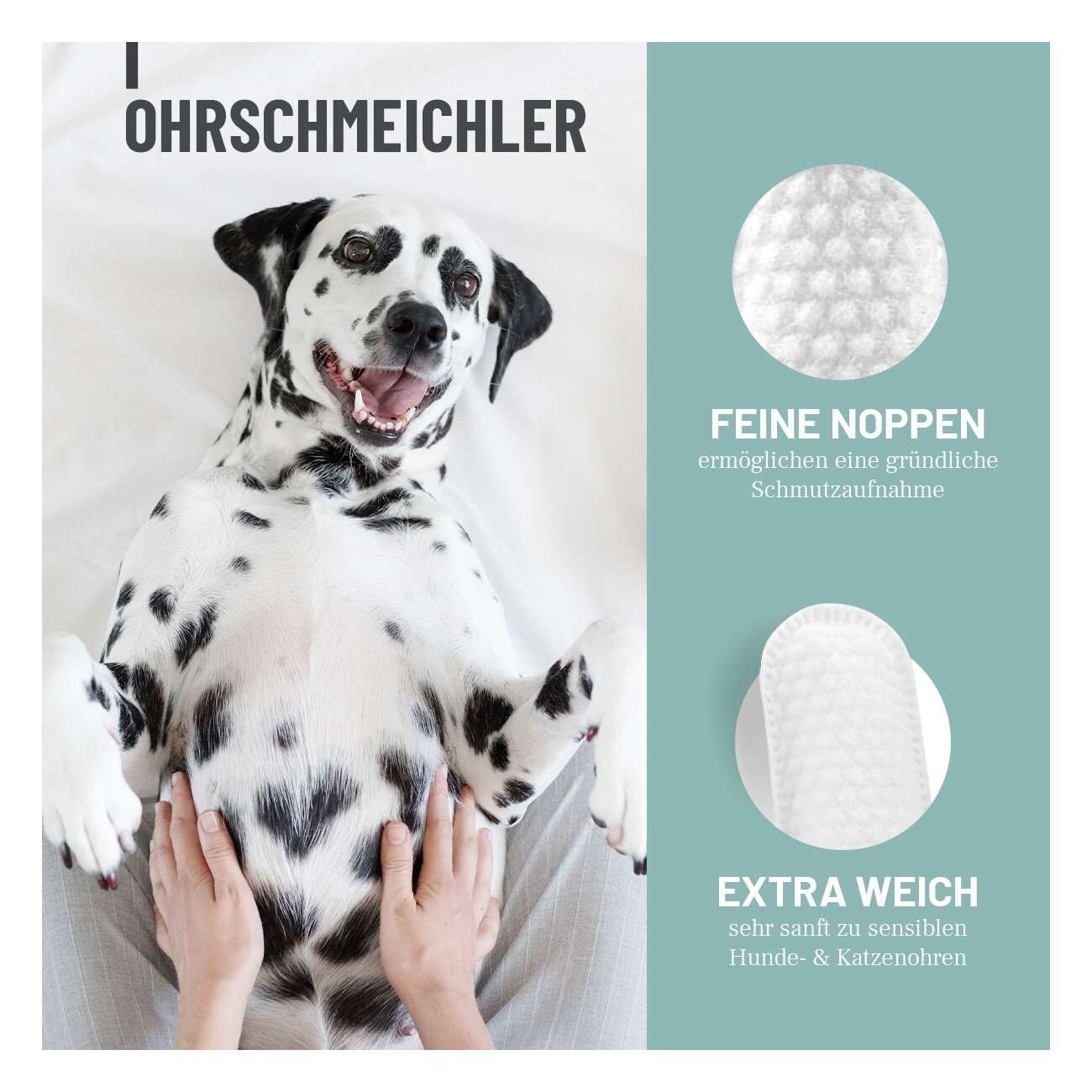 REAVET Ohrenpflege Finger-Pads 50Stk