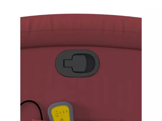 Fauteuil de massage inclinable Rouge bordeaux Similicuir