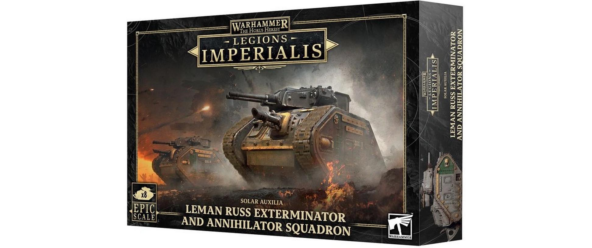 Warhammer L/I Leman Russ Exterminator/AnnihilatorsLegions Imperialis: Schwadron Leman Russ Exterminator und Leman Russ Annihilator Bausatz