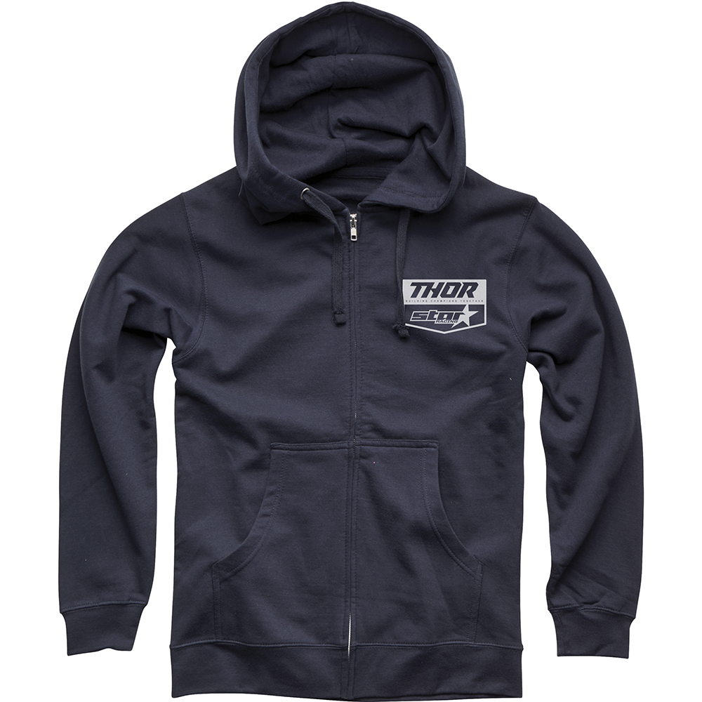 Thor Motocross - Sweat zippé Star Racing Chevron Zip-Up Navy