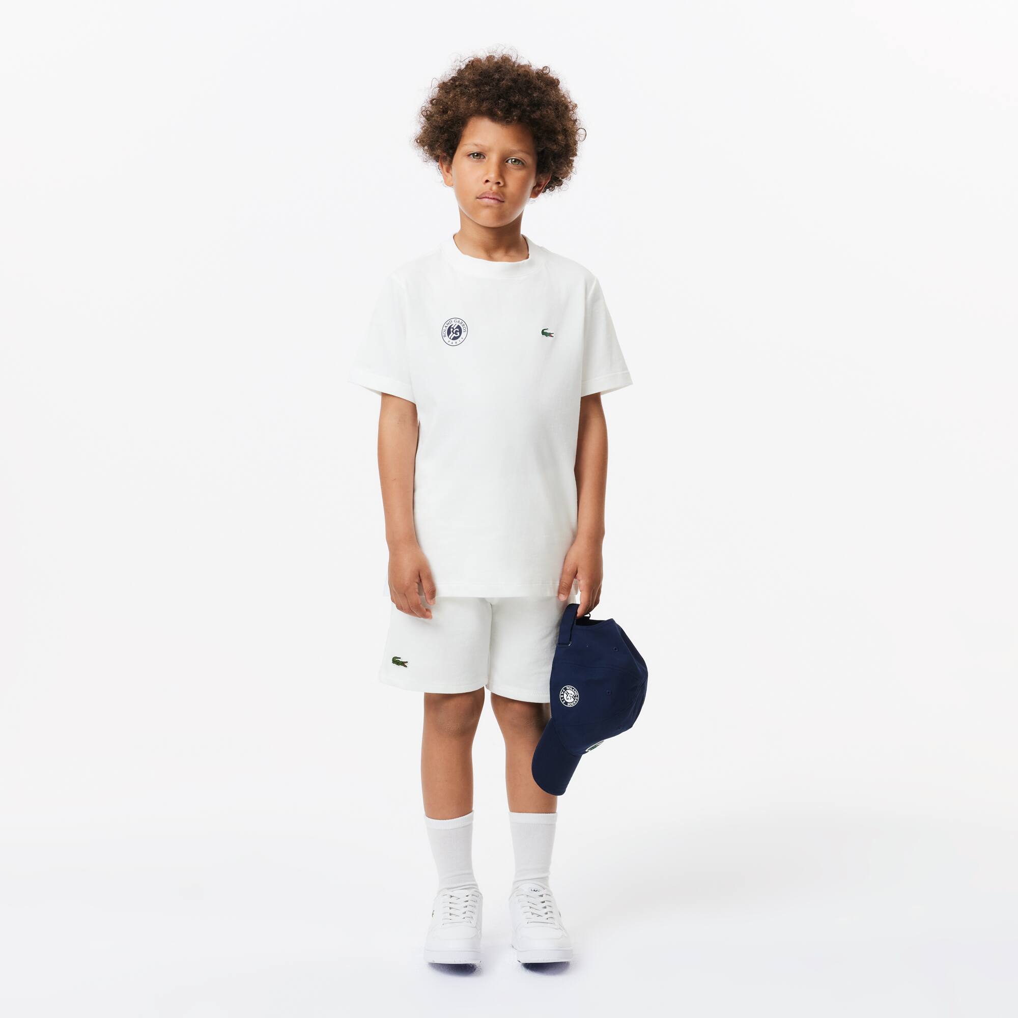 Kinder French Open Edition Jersey T-Shirt T-Shirts & Hemden - Weiss - Lacoste - Kinder