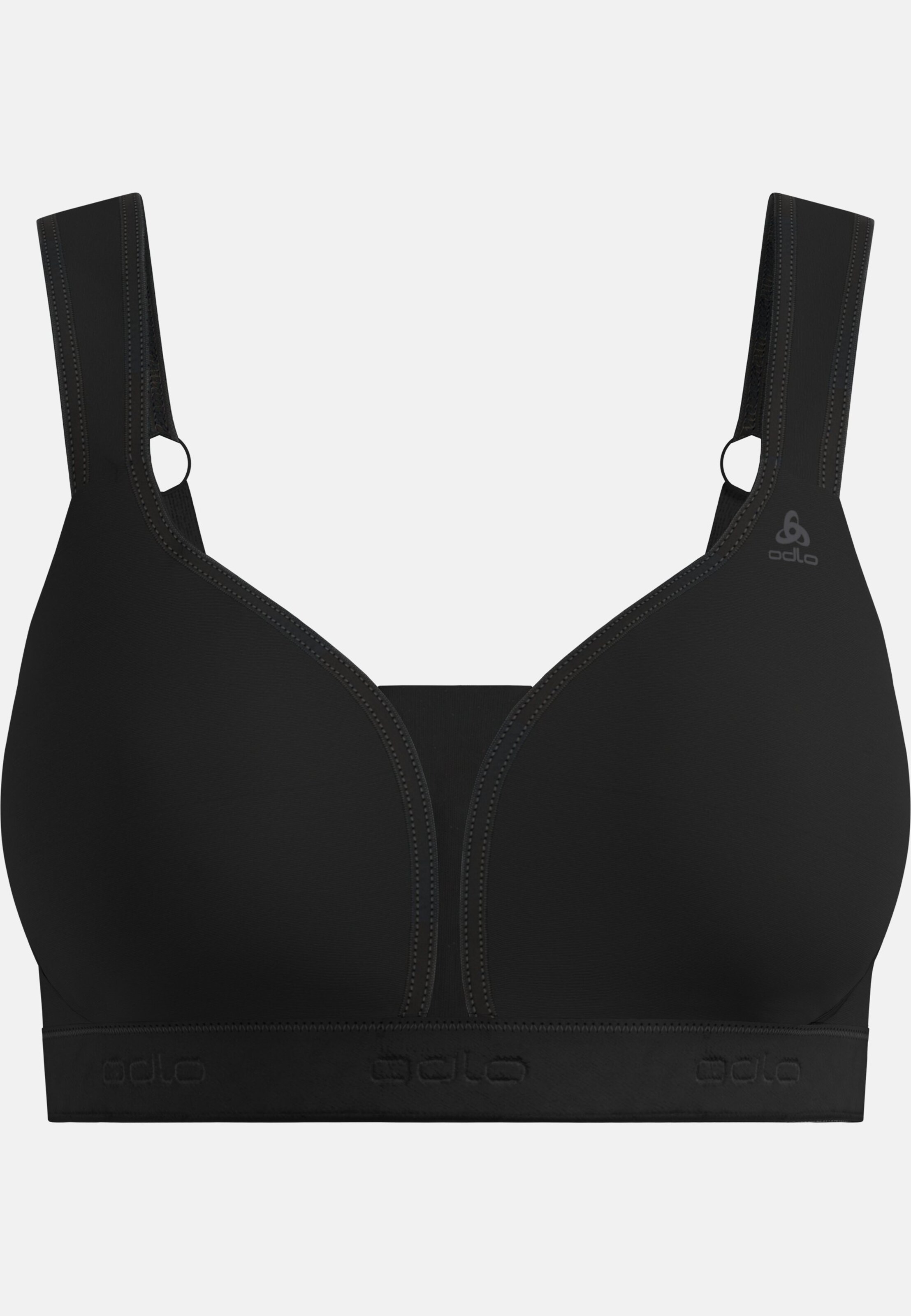 Gepolsterter Damen high Sport-BH in black