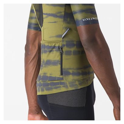 Maillot Manches Courtes Castelli Unlimited Pro Vert