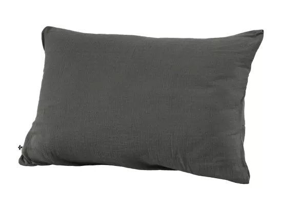 OUREA - Taie d'Oreiller 50x70cm Gaze de Coton Granit
