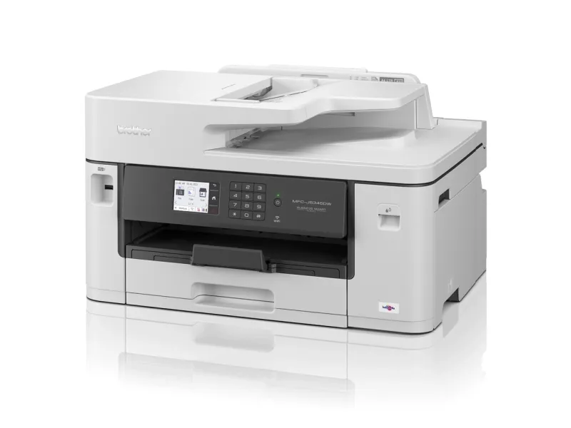 Brother MFC-J5345DW - Multifunktionsprinter - farve - blækprinter - A3/Ledger (medie) - op til 25 spm (kopiering) - op til 28 spm (udskriver) - 250 ark - 14.4 Kbps - USB 2.0, LAN, Wi-Fi(n)