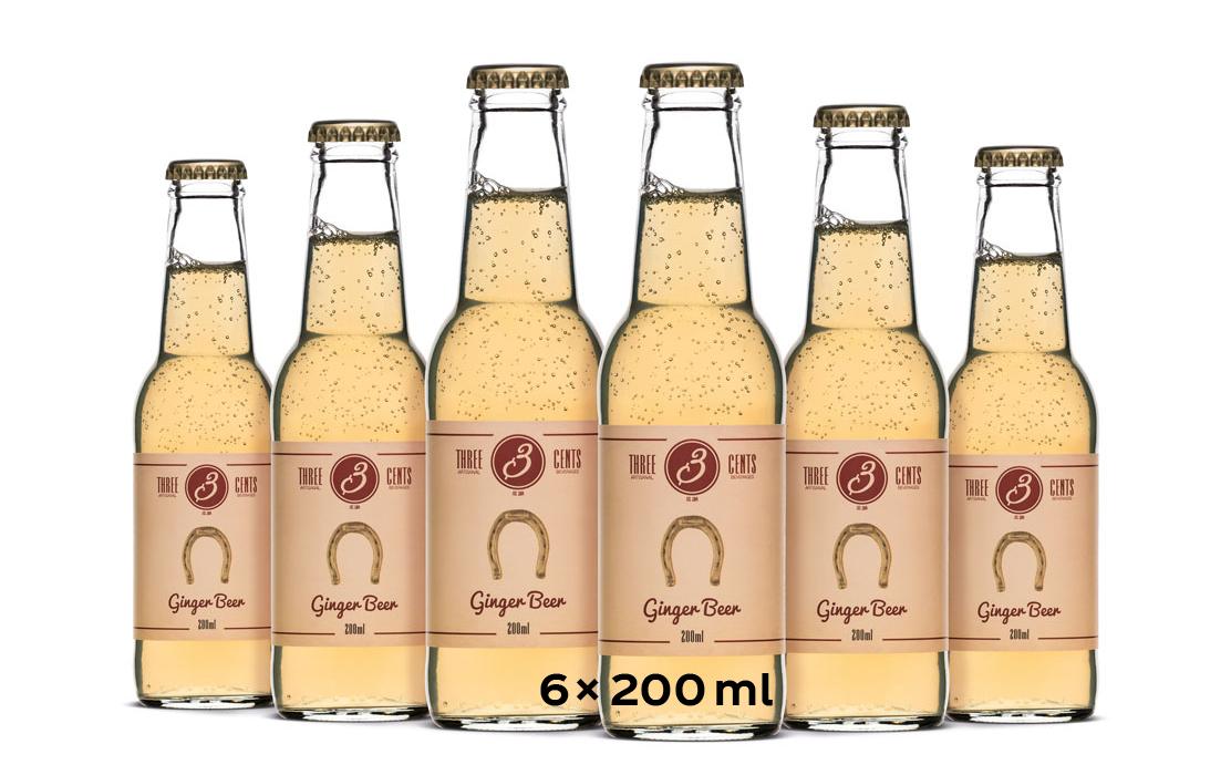 Soft-Drinks Ginger Beer 6 x 0.2 lErfrischungsgetränk mit Ingwergeschmack