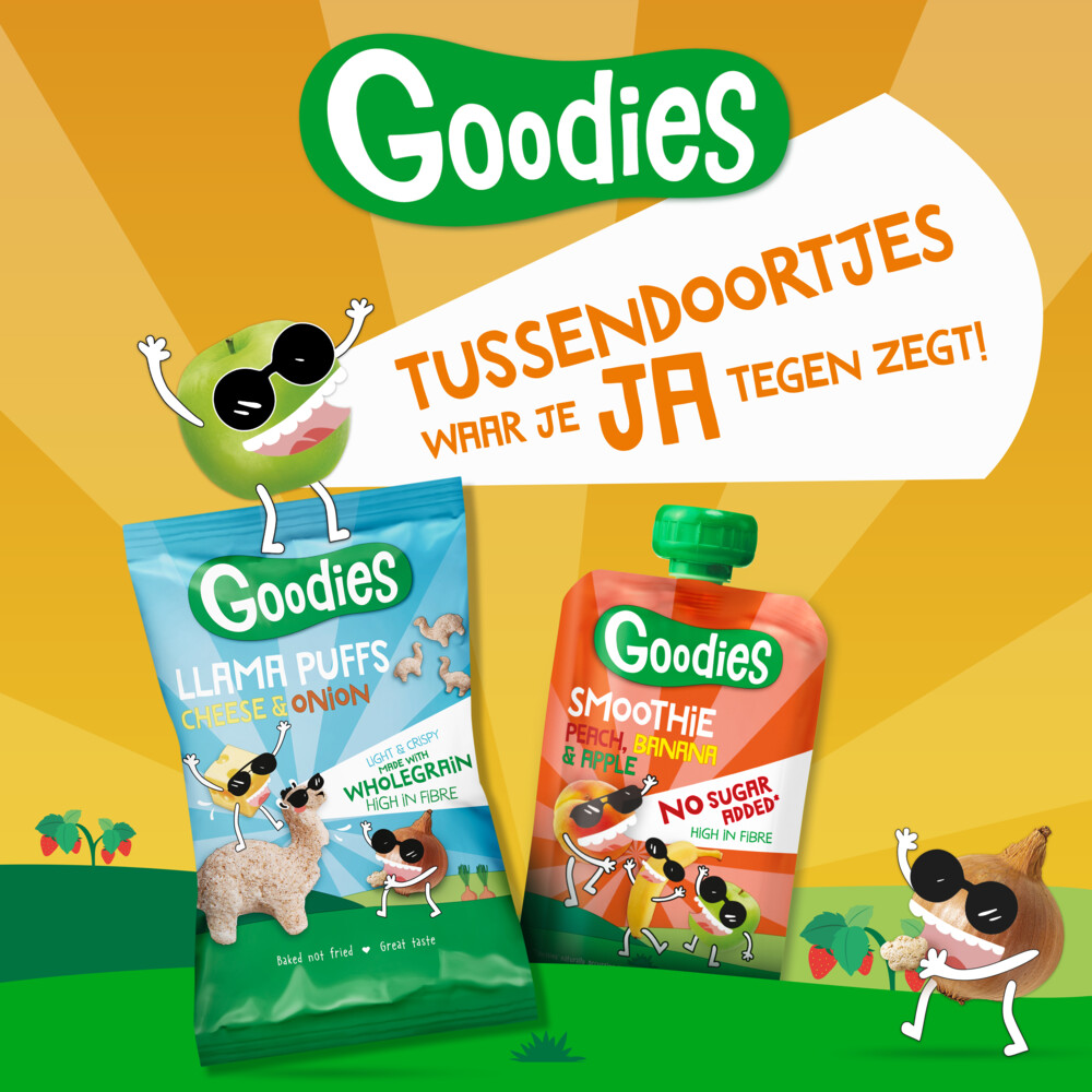 6x Goodies Luchtige Rijstwafeltjes Rood Fruit40 gr