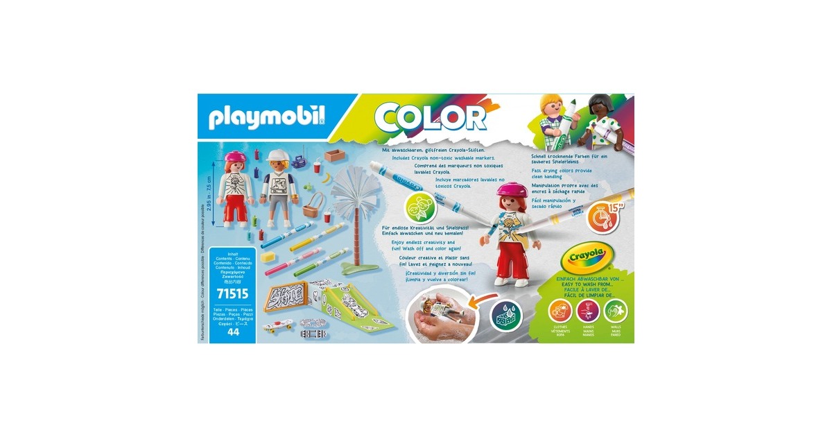 PLAYMOBILColor - Skatepark Constructiespeelgoed  (71515)