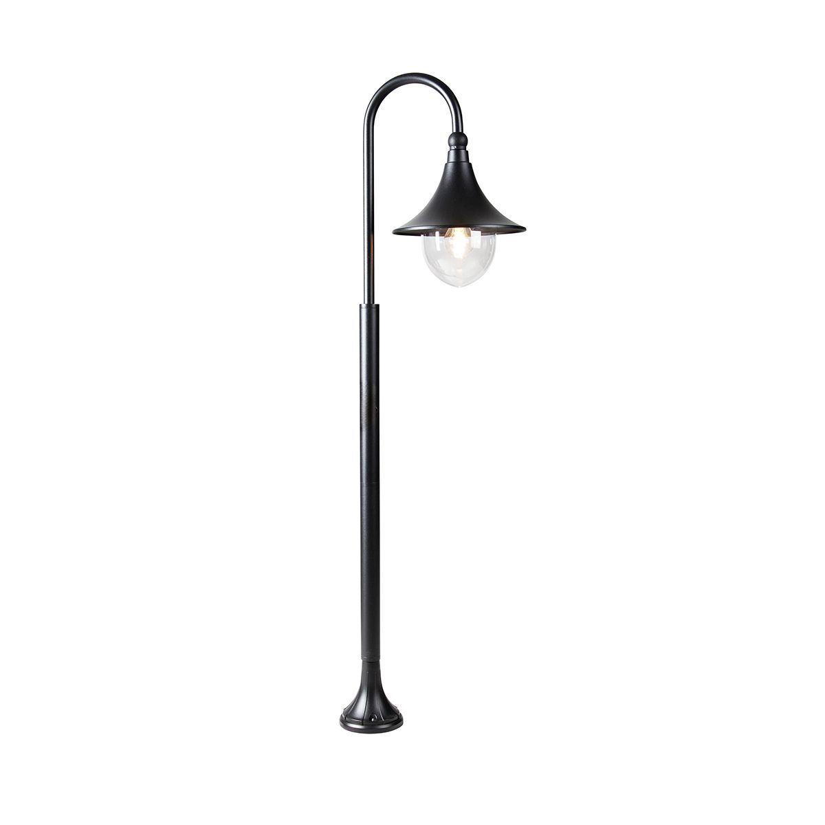 Smart buiten lantaarn zwart 125 cm IP44 incl. Wifi A60 - Daphne