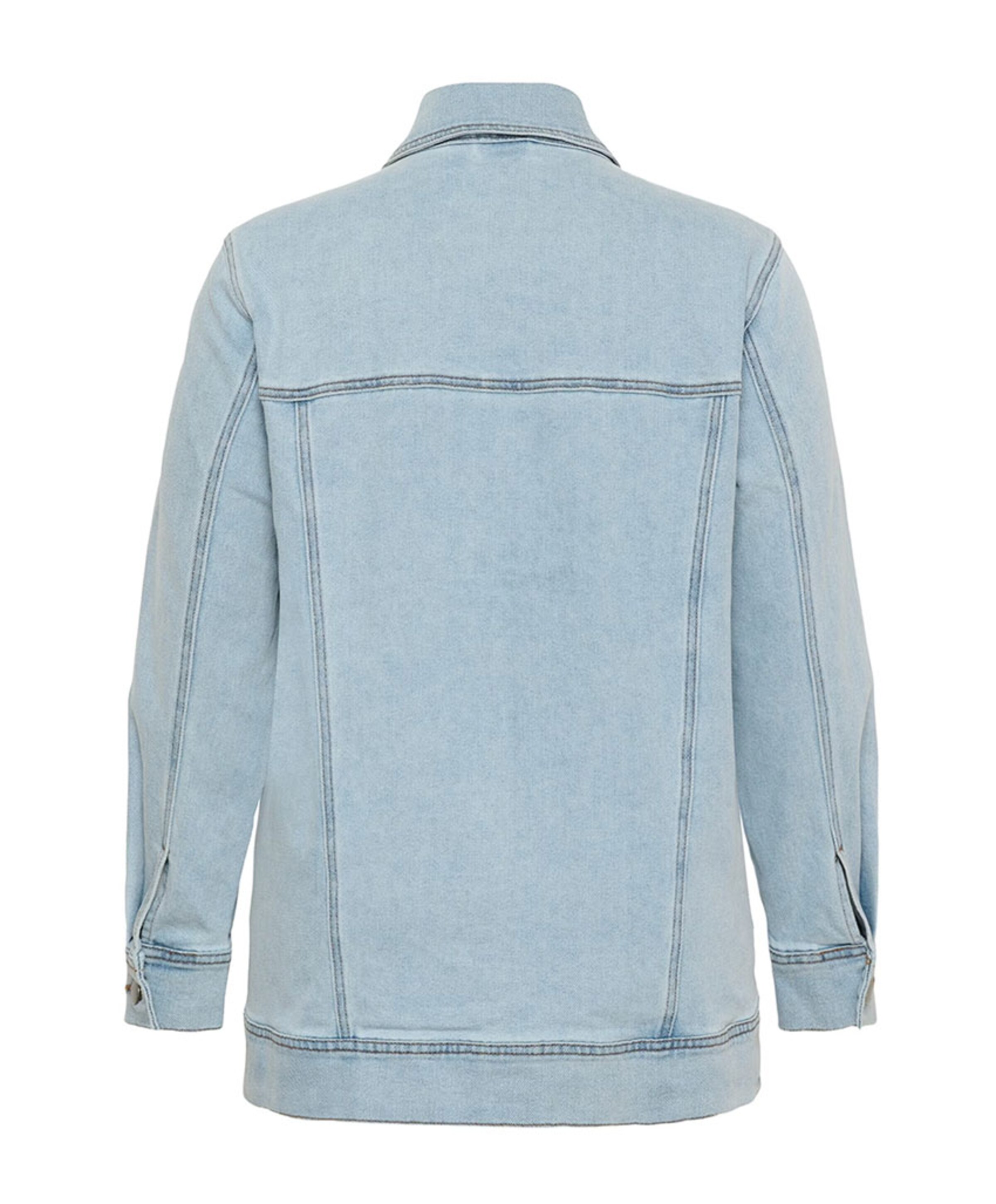KAFFE Curve Dames spijkerjas  blauw