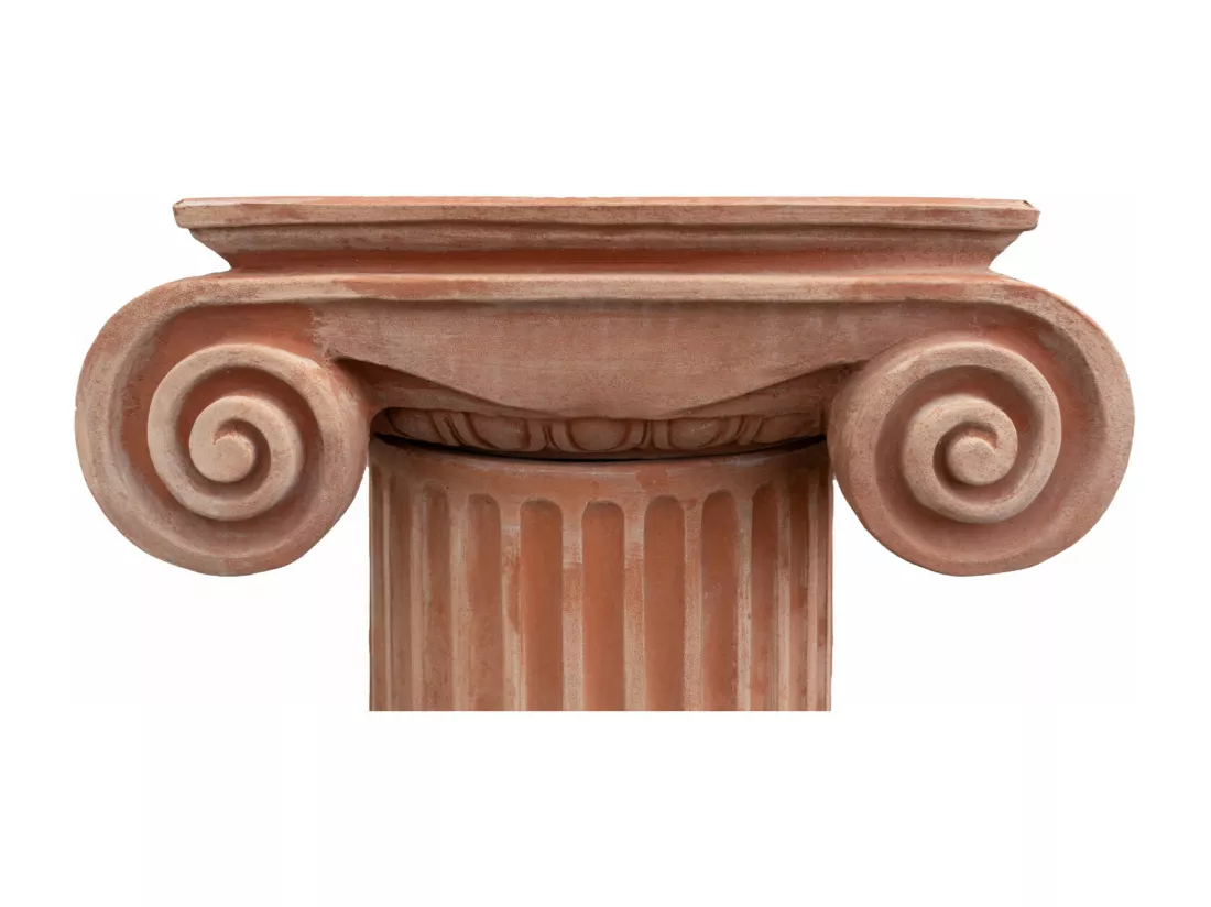 BISCOTTINI Vase - Finition terre cuite - Extérieur - Jardin - Présentoir - Décoratif - Porte-plante - Porte-fleurs - Salon - Salle à manger - Chambre - Cuisine- 56x62x260 cm