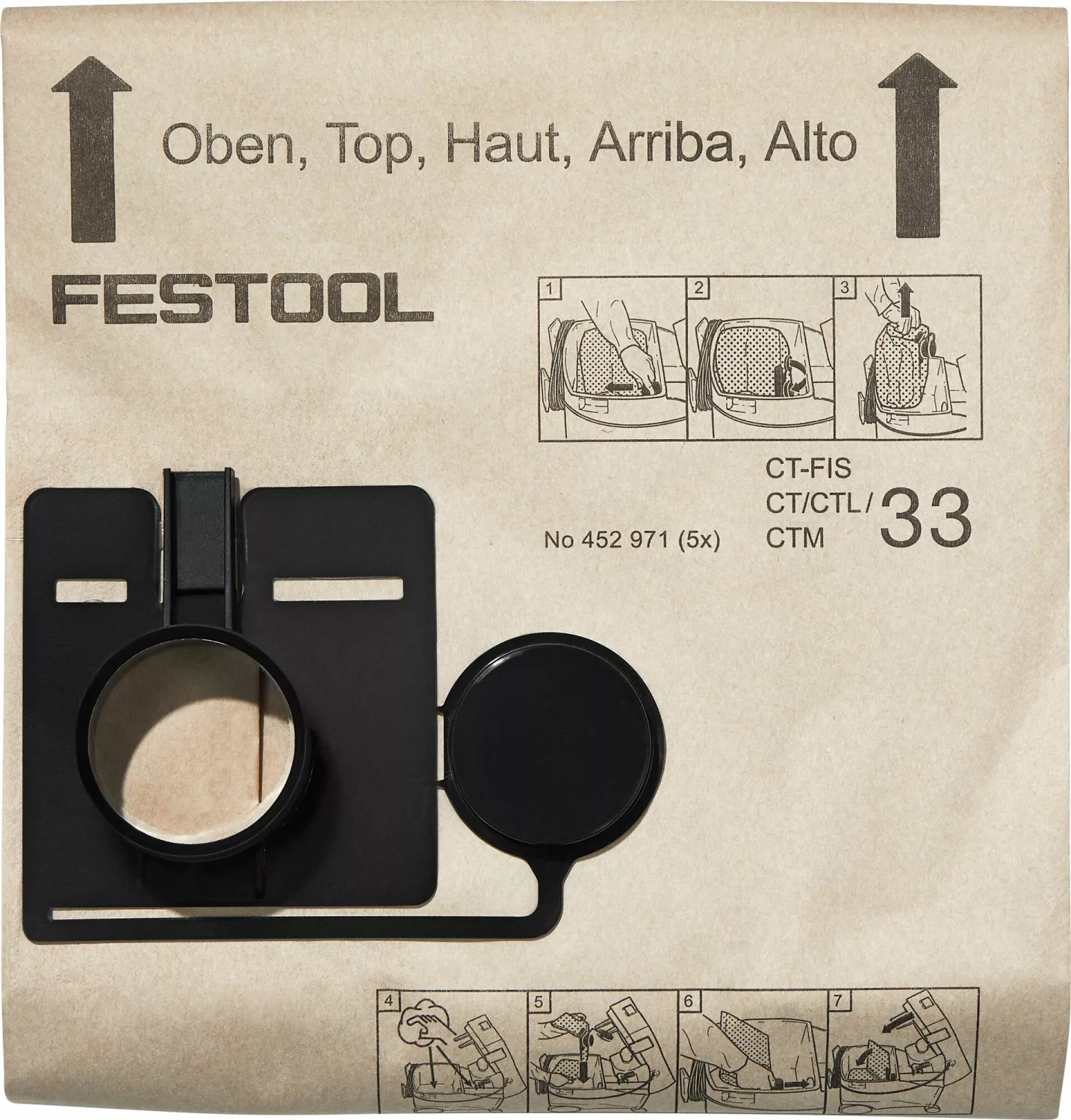 Festool 452971 FIS-CT/CTL/CTM 33/5 Filterzak voor CT 33 - 452971