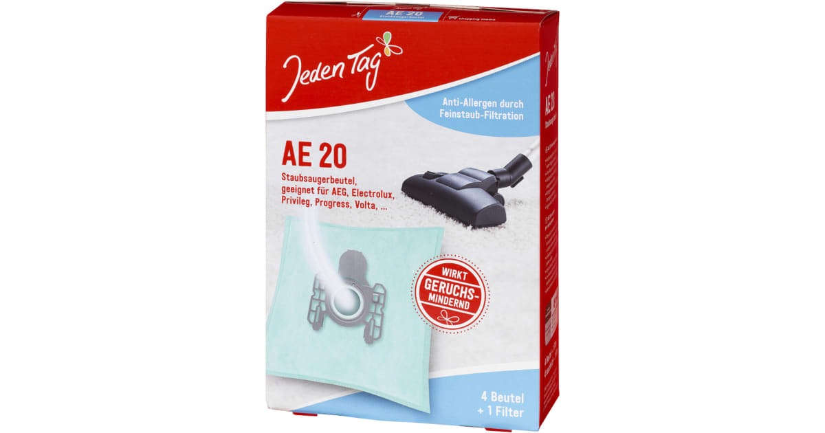 Jeden Tag Staubsaugerbeutel AE20
