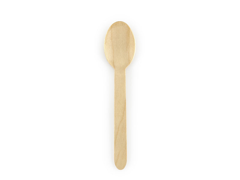 Houten Lepels 16cm 100st