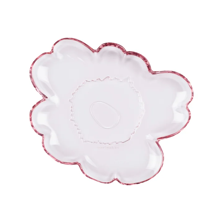 Marimekko - Unikko Glasteller, 20 cm, pink