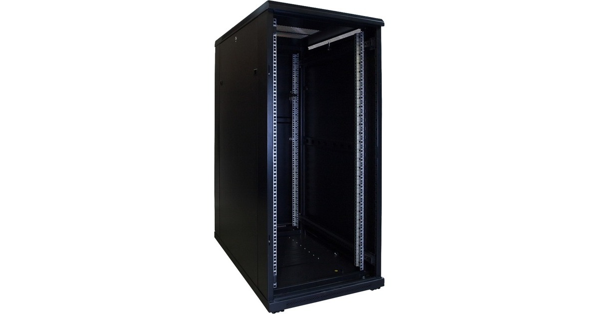 DSI27U serverkast met glazen deur - DS6027 server rack  (Zwart, 600 x 1000 x 1400mm)