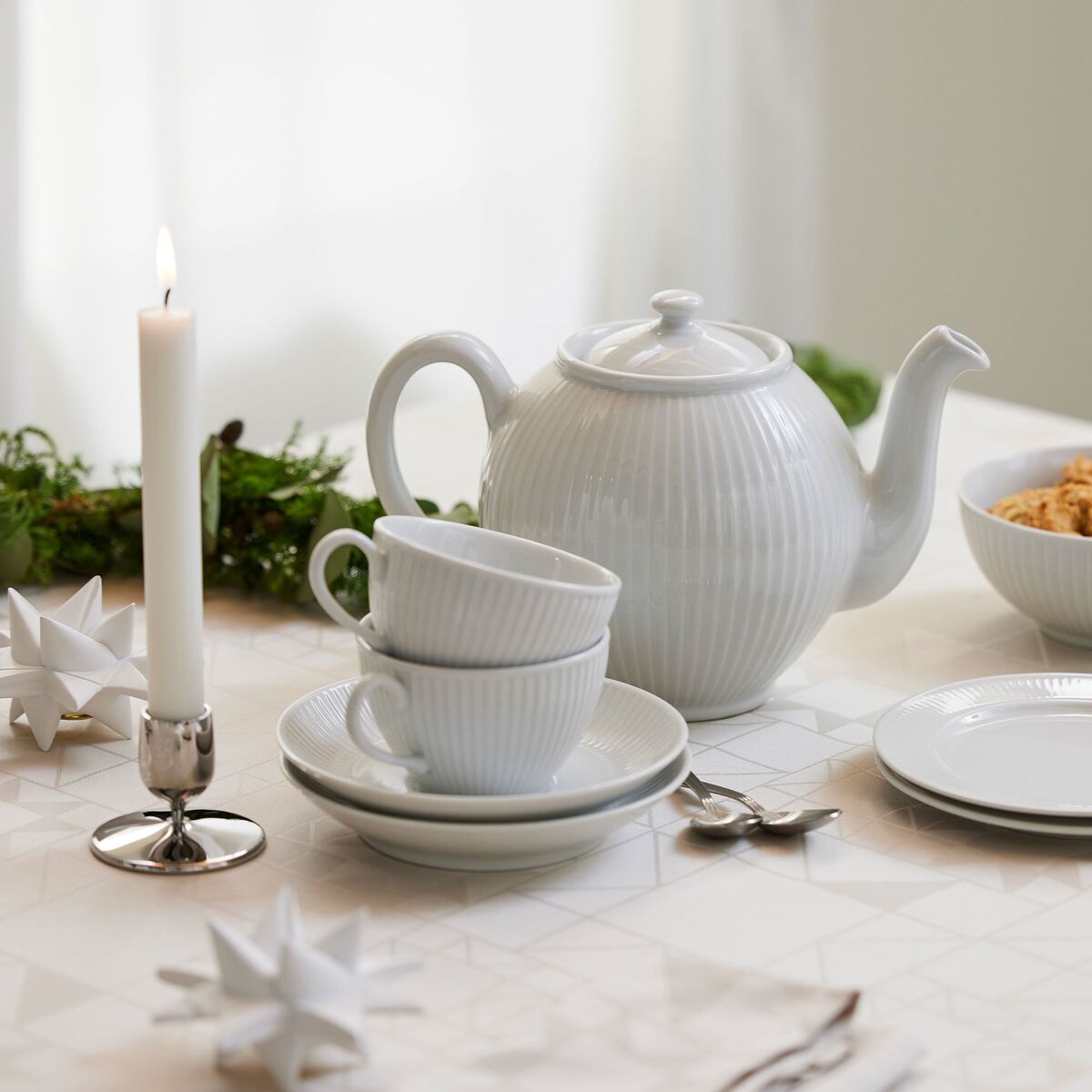 Dorotea lysestake 7x5,5 cm, blank stål