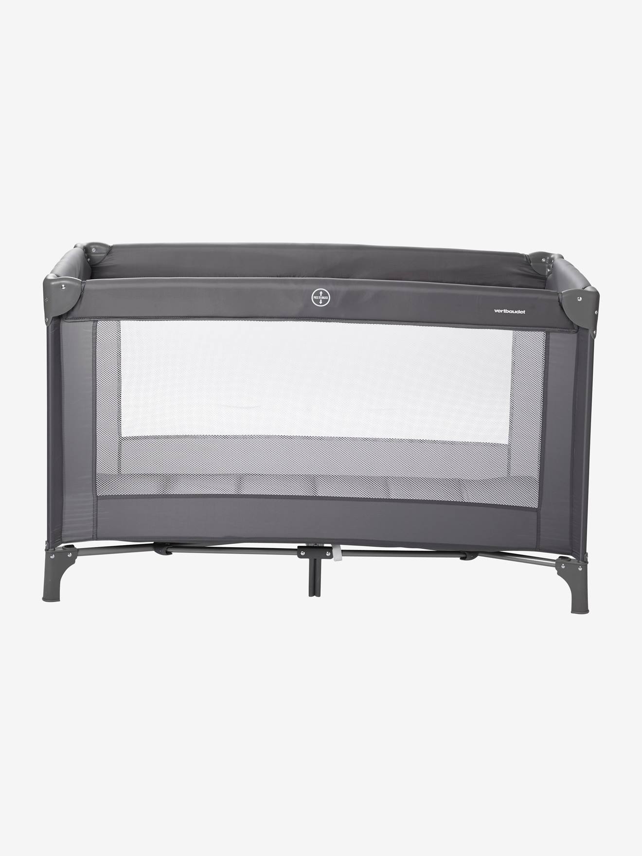 Cama dobrável First'bed, azul escuro liso
