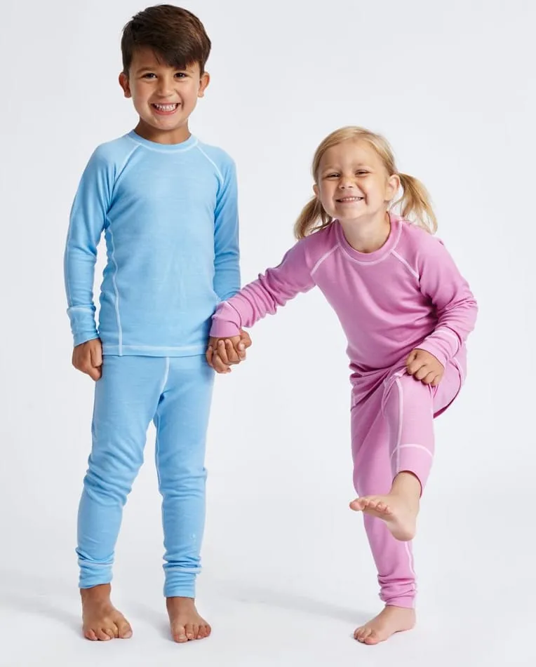 Isbjörn of Sweden Kids' Husky Sweater Baselayer Frost Pink